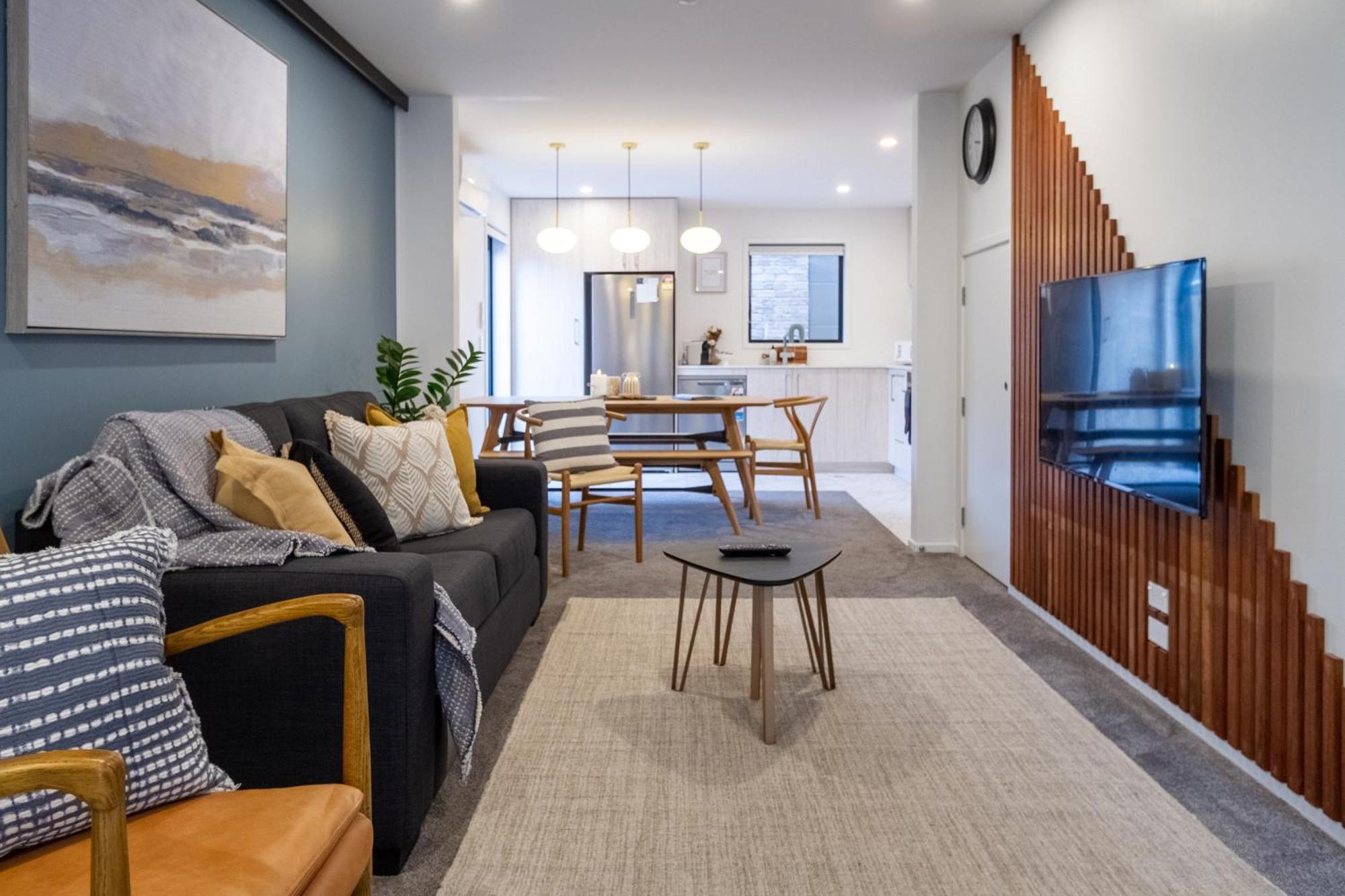 Stylish Central City Townhouse Next To Little High 基督城 外观 照片
